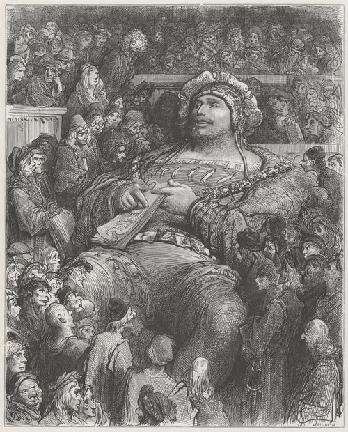 Dor, Gustave: Illustration zu Rabelais' »Gargantua und Pantagruel«, Buch II, Kapitel 10