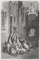 Doré, Gustave: Illustration zu Rabelais' »Gargantua und Pantagruel«, Buch II, Kapitel 22