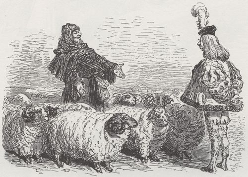 Dor, Gustave: Illustration zu Rabelais' »Gargantua und Pantagruel«, Buch IV, Kapitel 6