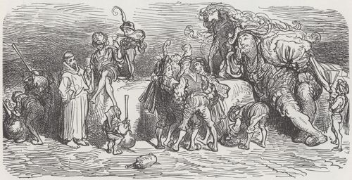 Dor, Gustave: Illustration zu Rabelais' »Gargantua und Pantagruel«, Buch IV, Kapitel 4