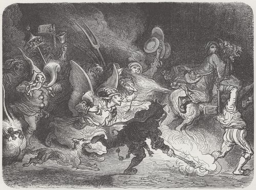 Dor, Gustave: Illustration zu Rabelais' »Gargantua und Pantagruel«, Buch IV, Kapitel 13