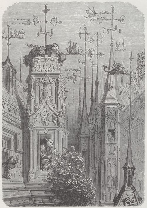 Dor, Gustave: Illustration zu Rabelais' »Gargantua und Pantagruel«, Buch IV, Kapitel 43