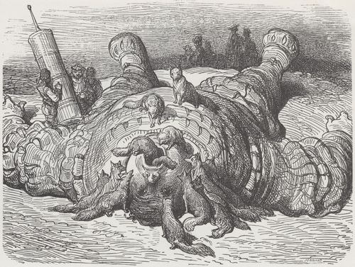 Dor, Gustave: Illustration zu Rabelais' »Gargantua und Pantagruel«, Buch IV, Kapitel 44