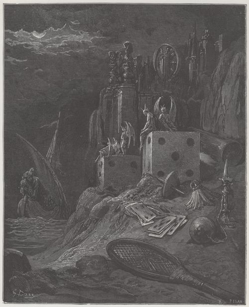 Dor, Gustave: Illustration zu Rabelais' »Gargantua und Pantagruel«, Buch V, Kapitel 10