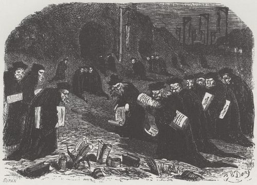 Dor, Gustave: Illustration zu Rabelais' »Gargantua und Pantagruel«, Buch V, Kapitel 11