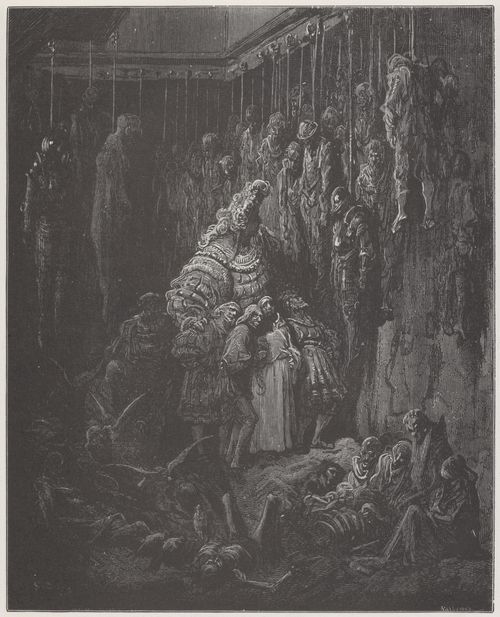 Dor, Gustave: Illustration zu Rabelais' »Gargantua und Pantagruel«, Buch V, Kapitel 16
