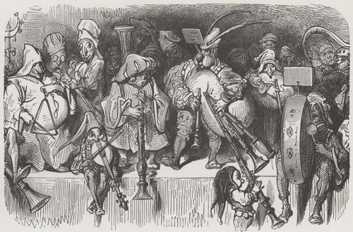 Dor, Gustave: Illustration zu Rabelais' »Gargantua und Pantagruel«, Buch V, Kapitel 33a