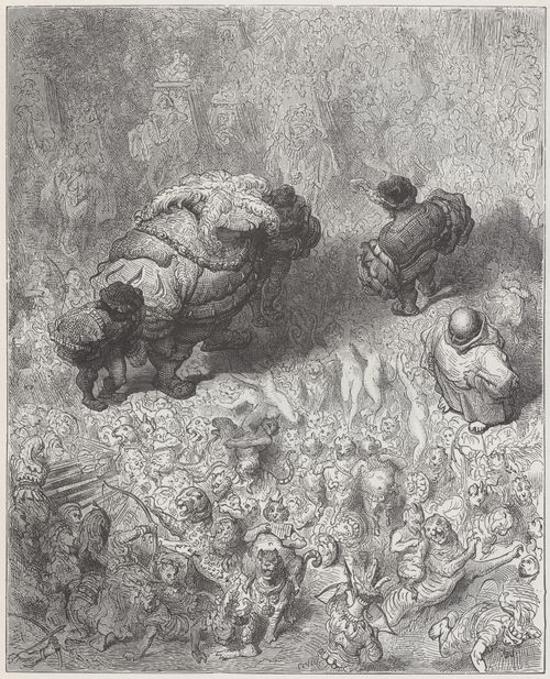 Dor, Gustave: Illustration zu Rabelais' »Gargantua und Pantagruel«, Buch V, Kapitel 40