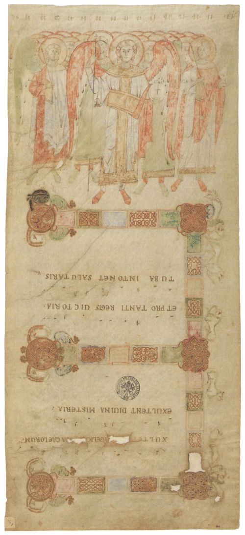 Unbekannter Buchmaler des Vatikans: Fragment aus einer Exultetrolle