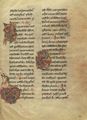 Unbekannter Buchmaler des Vatikans: Fragment aus dem Martyrologium-Regula S. Benedicti [1]