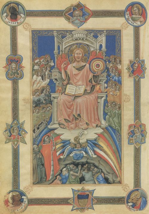 Unbekannter Buchmaler des Vatikans: Fragment aus der Missale des Kardinals Bertrand de Deux