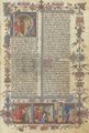 Unbekannter Buchmaler des Vatikans: Fragment aus dem ersten Band der Bibel des Matteo de Planisio