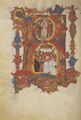Unbekannter Buchmaler des Vatikans: Fragment aus der »Pontifikale Bonifaz' IX«