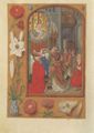 Unbekannter Buchmaler des Vatikans: Fragment aus einem dreibändigem Stundenbuch
