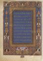 Unbekannter Buchmaler des Vatikans: Fragment aus der Bibel des Federigo da Montefeltro