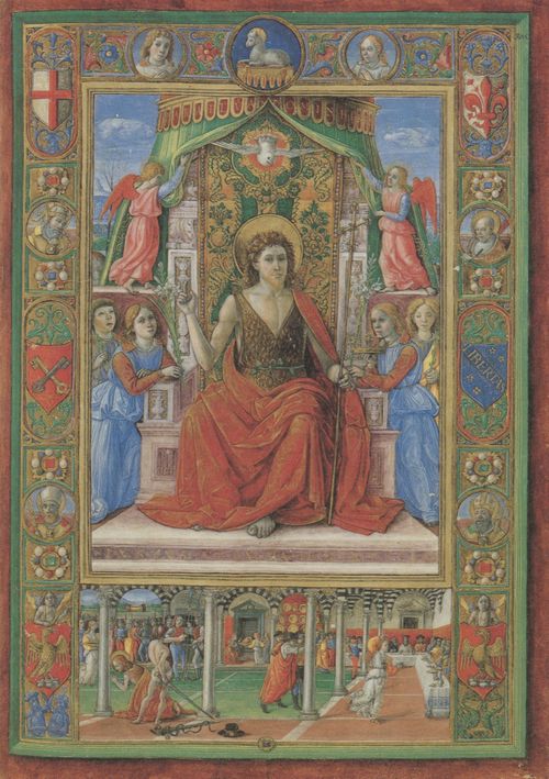 Unbekannter Buchmaler des Vatikans: Fragment aus der Missale des Florentiner Baptisteriums
