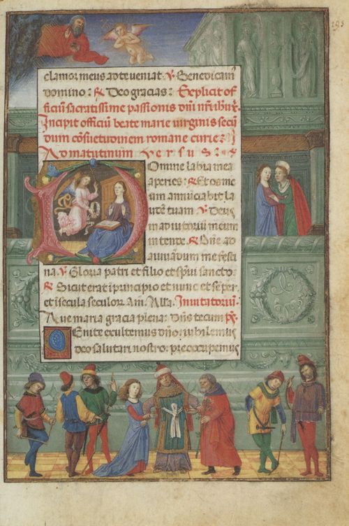 Unbekannter Buchmaler des Vatikans: Fragment aus einem Psalter mit Stundenbuch