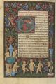 Unbekannter Buchmaler des Vatikans: Fragment aus einem Psalter mit Stundenbuch