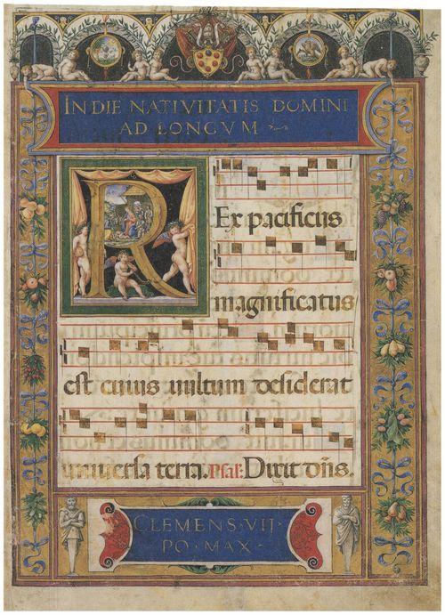Raymond, Vincent: Fragment aus dem Antiphonar Clemens' VII.