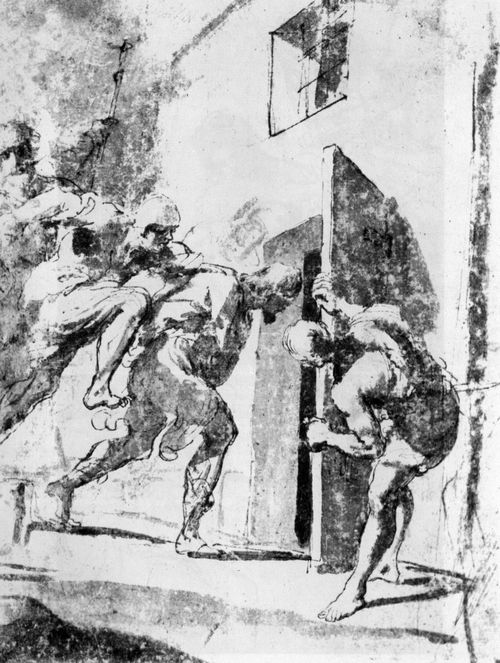 Guercino, Giovanni Francesco: Der Hl. Rochus wird ins Gefngnis geworfen