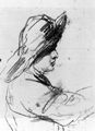 Guercino, Giovanni Francesco: Kopf des Johannes mit Hut