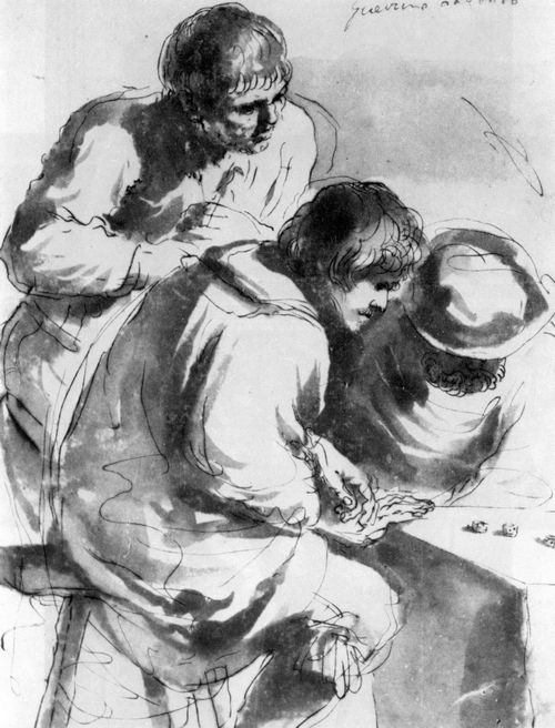 Guercino, Giovanni Francesco: Das Wrfelspiel