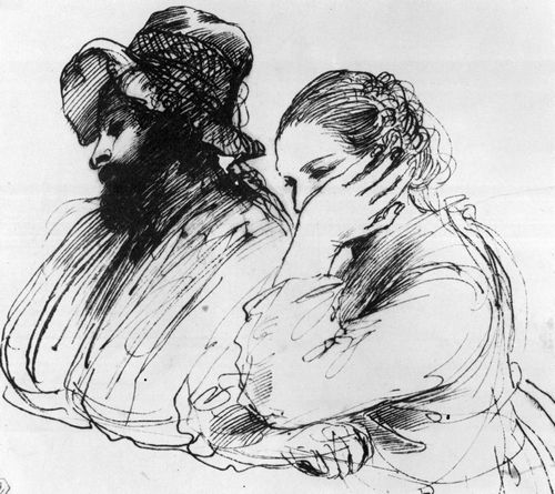 Guercino, Giovanni Francesco: Wartendes Paar