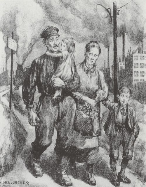 Baluschek, Hans: Arbeiterfamilie