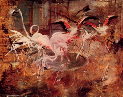 Boldini, Giovanni: Flamingos im »Palais Rose« in Vsinet