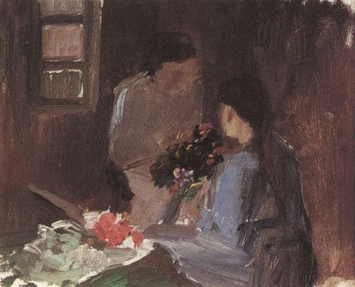 Ancher, Anna: Blumenbinden
