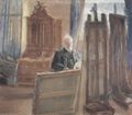 Ancher, Anna: Michael Ancher, in seinem Atelier malend