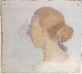 Ancher, Anna: Frauenkopf unter freiem Himmel