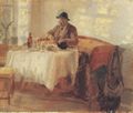 Ancher, Anna: Frühstück vor der Jagd (Michael Ancher)