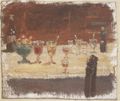 Ancher, Anna: Eßtisch mit Punchgläsern und Flaschen
