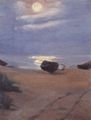 Ancher, Anna: Boote im Mondschein am Südstrand
