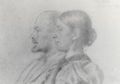 Ancher, Anna: Anna Ancher und Michael Ancher: Doppelporträt, gegenseitig gezeichnet