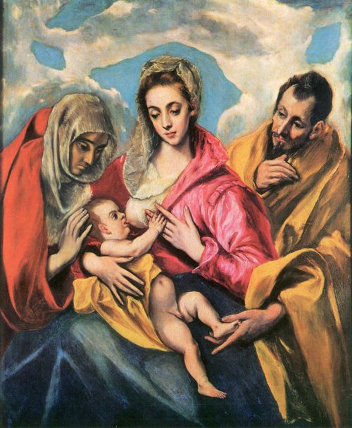 Greco, El: Die Heilige Familie mit der hl. Anna