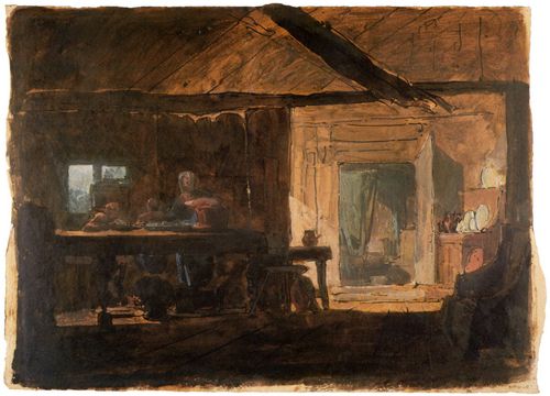 Turner, Joseph Mallord William: Innenansicht eines Landhauses (Interior of a Cottage)