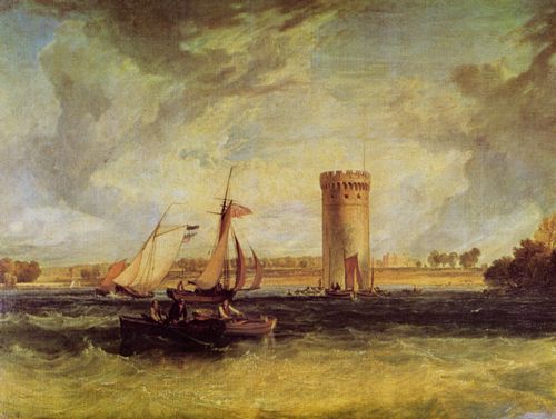 Turner, Joseph Mallord William: Tabley, der Sitz von Sir J. F. Leicester, Bart.: Ein windiger Tag (Tabley, the Seat of Sir J. F. Leicester, Bart.: Windy Day)