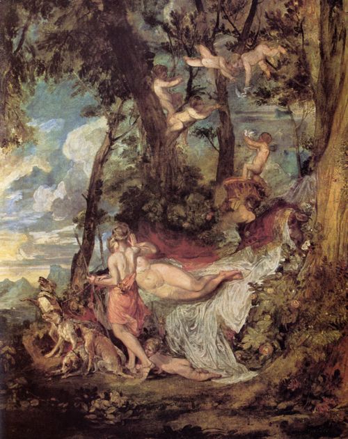 Turner, Joseph Mallord William: Venus und Adonis oder Adonis, derzur Jagd aufbricht (Venus and Adonis or Adonis departing for the Chase)