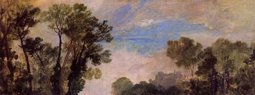 Turner, Joseph Mallord William: Baumwipfel und Himmel, Guildford Castle (), Abend (Tree Tops and Sky, Guildford Castle (), Evening)