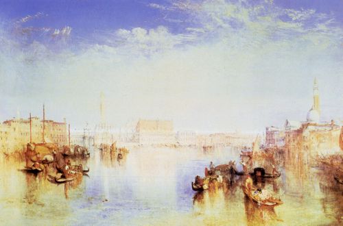 Turner, Joseph Mallord William: Herzoglicher Palast in Dogano, mit einem Teil von San Georgio, Venedig (Ducal Palace, Dogano, with part of San Georgio, Venice)