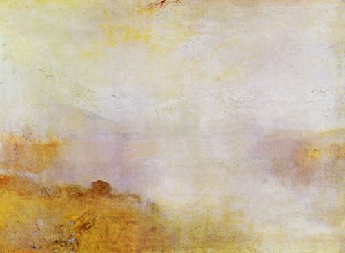 Turner, Joseph Mallord William: Bergszene mit See und Htte (Mountain Scene with Lake and Hut)