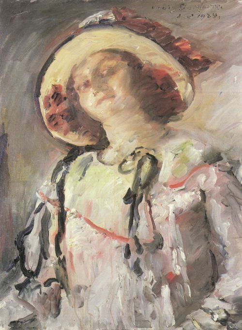 Corinth, Lovis: Tochter Wilhelmine mit gelbem Hut