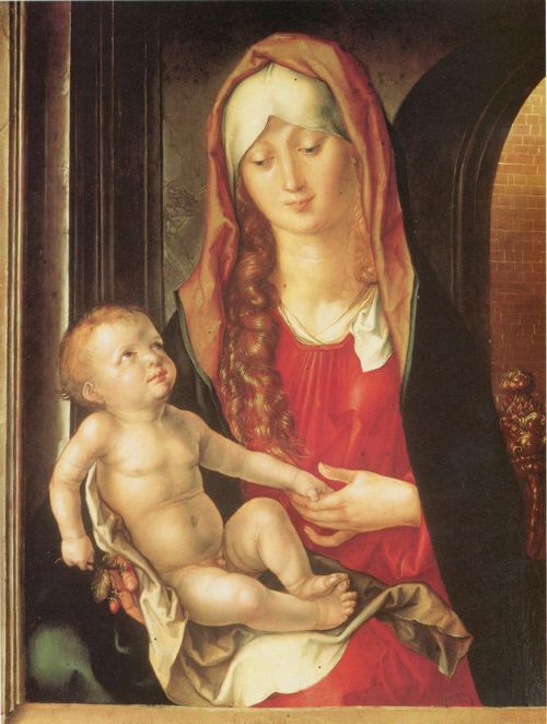 Drer, Albrecht: Maria mit Kind vor einem Torbogen