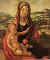 Dürer, Albrecht: Maria mit Kind vor einer Landschaft