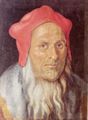 Dürer, Albrecht: Porträt eines bärtigen Mannes mit roter Kappe
