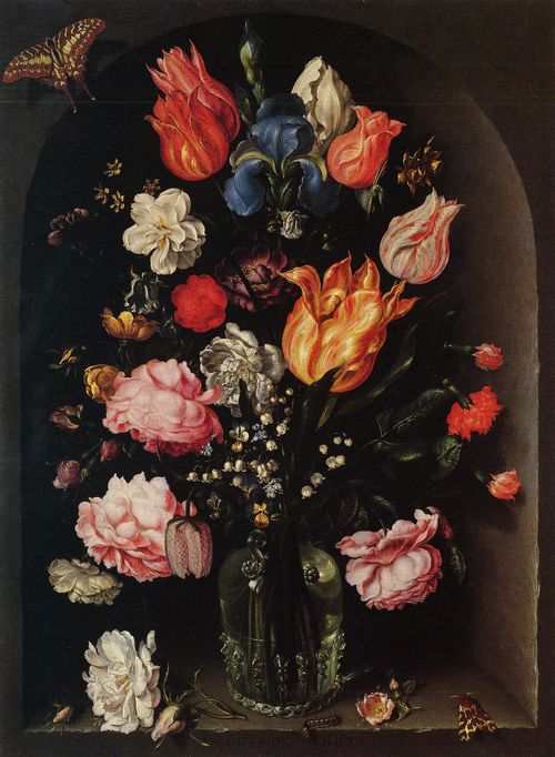 Gheyn II, Jacob (Jacques) de: Blumen in einer Glasvase