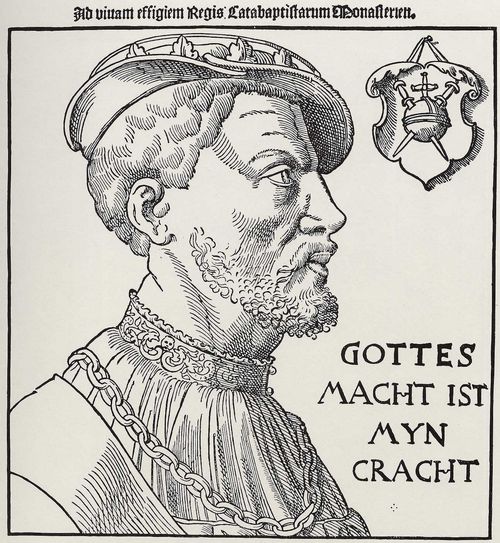 Aldegrever, Heinrich: Portrt des Jan van Leyden (Kopie)