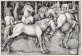 Baldung Grien, Hans: Gruppe von sechs Pferden